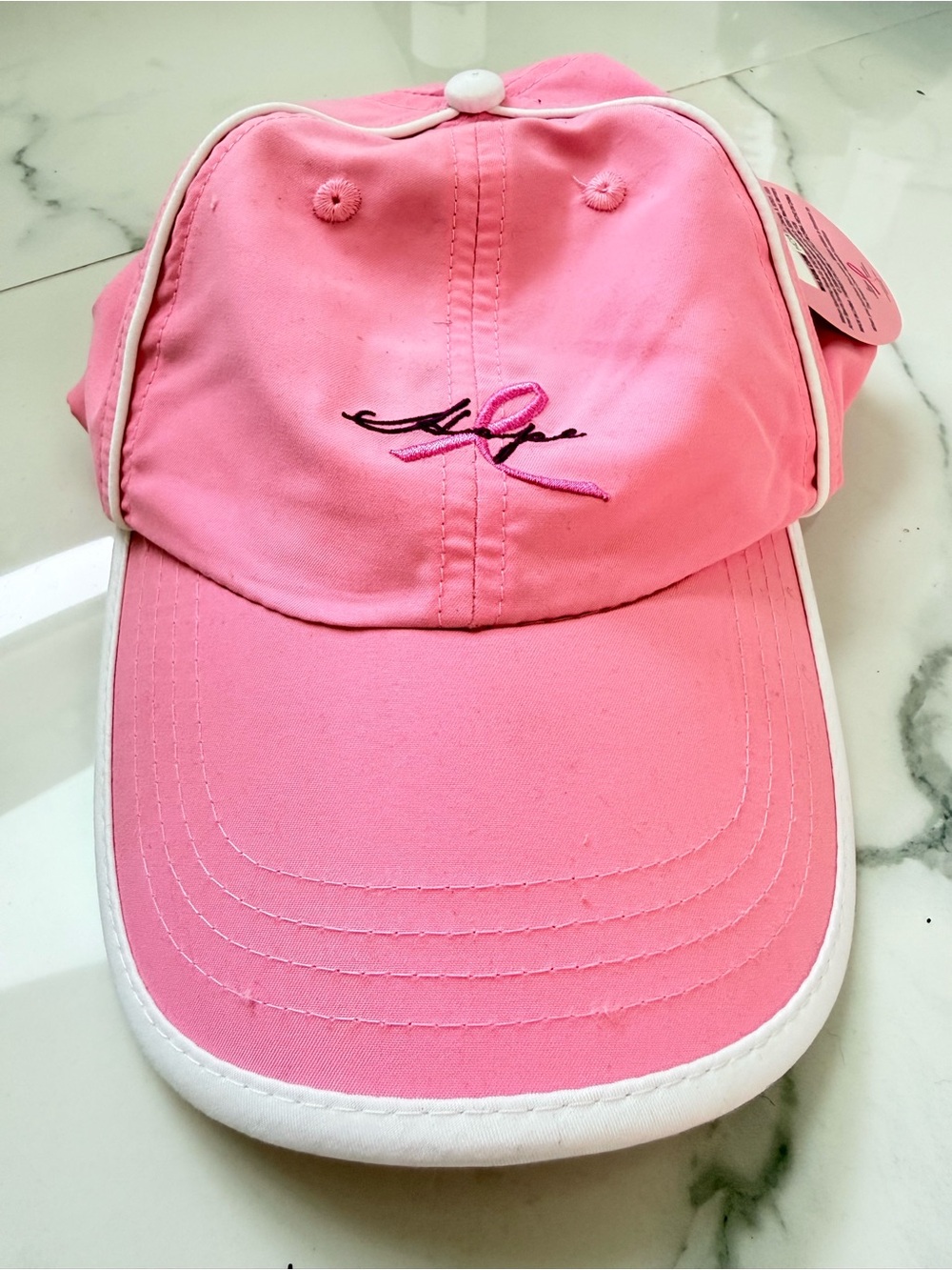 Wilson Hope Pink Ribbon Breast Cancer Awareness Tennis Hat Cap NWT
